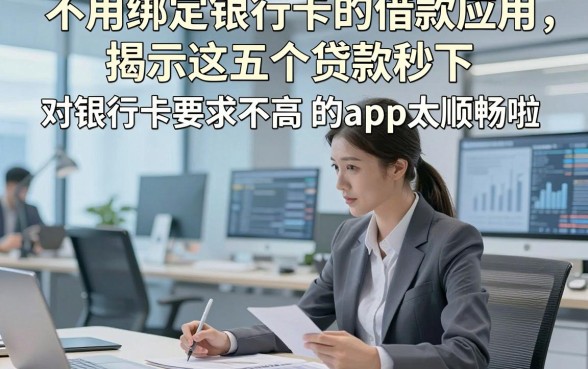 不用绑定银行卡的借款应用，揭示这五个贷款秒下 对银行卡要求不高 的app太顺畅啦