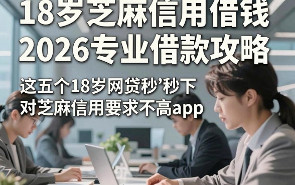 18岁芝麻信用借钱，2026专业借款攻略这五个18岁网贷秒下对芝麻信用要求不高app