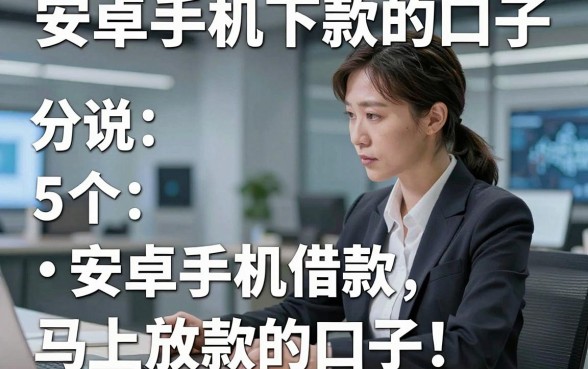 安卓手机下款的口子，分说5个安卓手机借款马上放款的口子