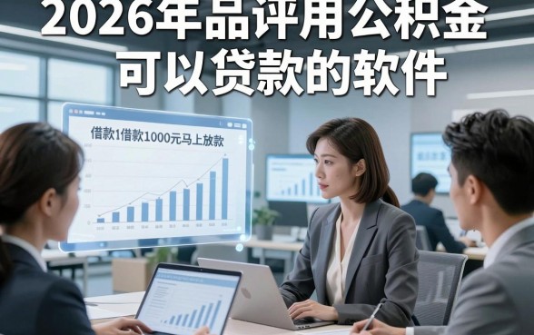 2026年品评用公积金可以贷款的软件，这五个借款1000元马上放款软件操作简单便捷