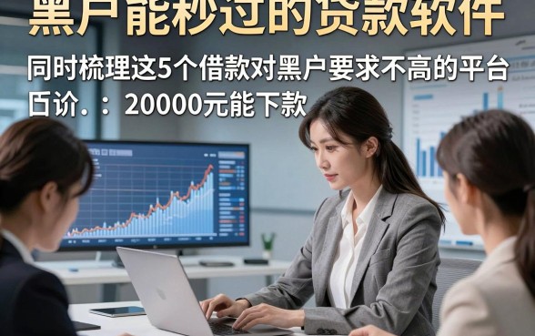 黑户能秒过的贷款软件，同时梳理这5个借款对黑户要求不高的平台20000元能下款
