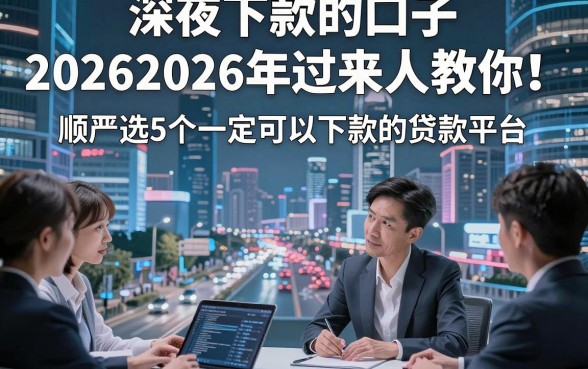 深夜下款的口子20262026年过来人教你！顺便严选5个一定可以下款的贷款平台
