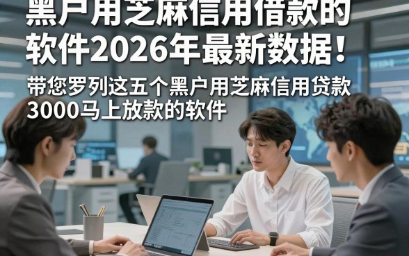 黑户用芝麻信用借款的软件2026年最新数据！带您罗列这五个黑户用芝麻信用贷款3000马上放款的软件