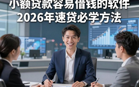 小额贷款容易借钱的软件2026年速贷必学方法，这5个小额网贷2000元容易下款的平台多数人觉得还不错