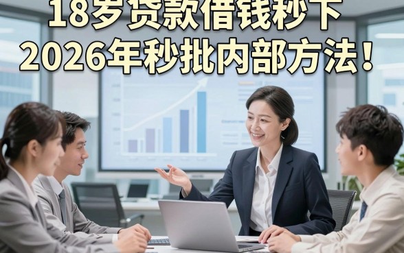 18岁贷款借钱秒下2026年秒批内部方法！综括这5个18岁借钱1000元自动放款的app