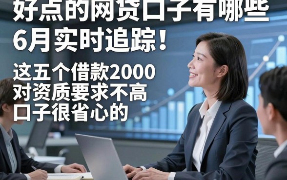 好点的网贷口子有哪些6月实时追踪！这五个借款2000对资质要求不高口子很省心的