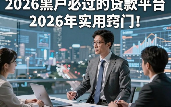 2026黑户必过的贷款平台2026年实用窍门！本文为您深入验证！