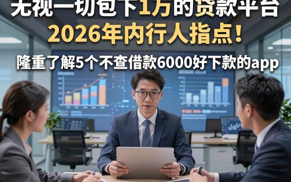 无视一切包下1万的贷款平台2026年内行人指点！隆重了解5个不查借款6000好下款的app