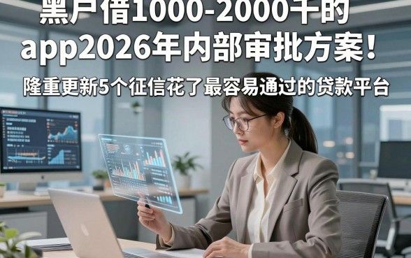 黑户借1000-2000千的app2026年内部审批方案！隆重更新5个征信花了最容易通过的贷款平台