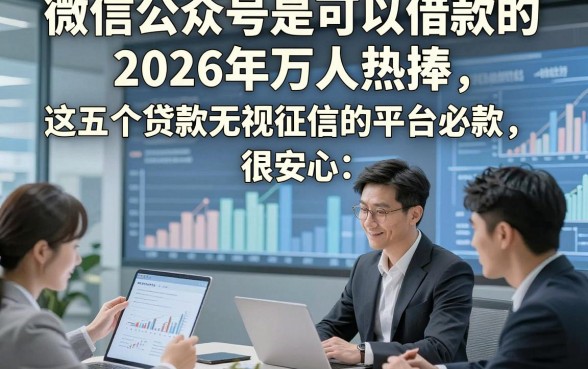 微信公众号是可以借款的2026年万人热捧，这五个贷款无视征信的平台必下款很安心