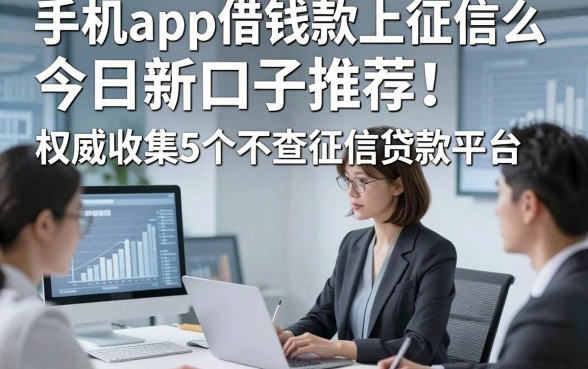 手机app借钱款上征信么今日新口子推荐！权威收集5个不查征信贷款平台