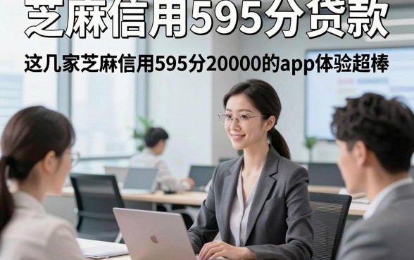 芝麻信用595分贷款，这几家芝麻信用595分借款20000的app体验超棒