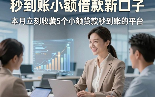 秒到账小额借款新口子，本月立刻收藏5个小额贷款秒到账的平台