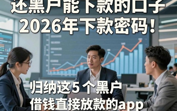 还黑户能下款的口子2026年下款密码！归纳这5个黑户借钱直接放款的app