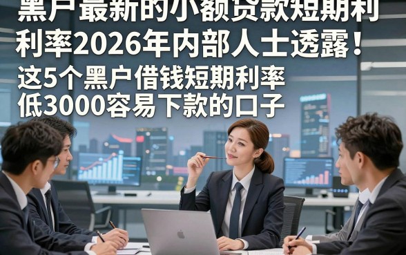黑户最新的小额贷款短期利率2026年内部人士透露！揭秘​这5个黑户借钱短期利率低3000容易下款的口子
