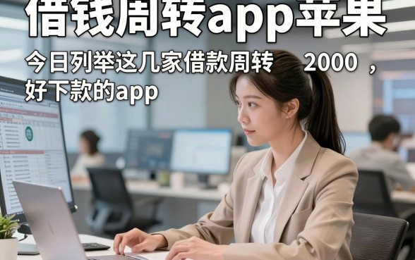 借钱周转app苹果，今日列举这几家借款周转2000好下款的app
