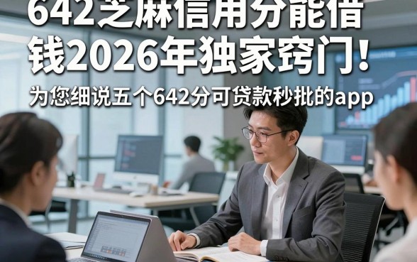 642芝麻信用分能借钱2026年独家窍门！为您细说五个642分可贷款秒批的app