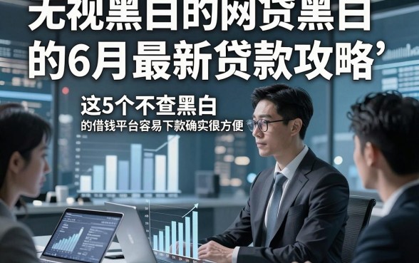 无视黑白的网贷黑白的6月最新贷款攻略，这5个不查黑白的借钱平台容易下款确实很方便