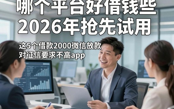 哪个平台好借钱些2026年抢先试用，这5个借款2000微信放款对征信要求不高app实用省心