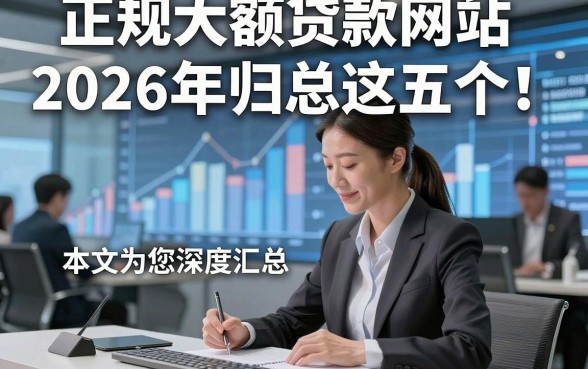 正规大额贷款网站2026年归总这五个！本文为您深度汇总！