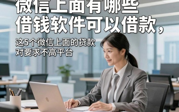微信上面有哪些借钱软件可以借款，这5个微信上面的贷款对要求不高平台省心好用