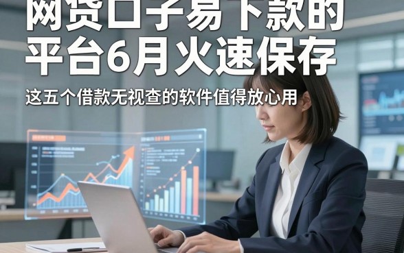 网贷口子易下款的平台6月火速保存，这五个借款无视查的软件值得放心用