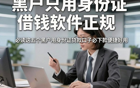 黑户只用身份证借钱软件正规，必读这五个黑户用身份证贷款口子必下款便捷好用