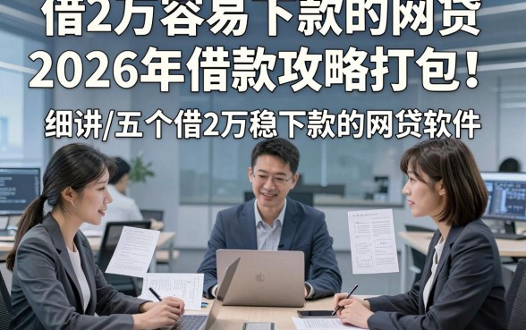 借2万容易下款的网贷2026年借款攻略打包！细讲​五个借2万稳下款的网贷软件