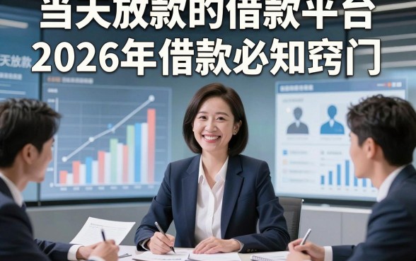 当天放款的借款平台2026年借款必知窍门，这5个当天放款的贷款对资质要求不高口子用过都说方便