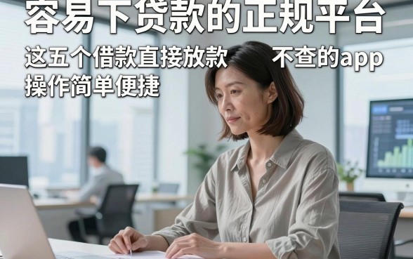 容易下贷款的正规平台，实测​这五个借款直接放款不查的app操作简单便捷