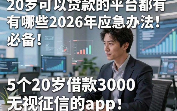 20岁可以贷款的平台都有哪些2026年应急办法！必备​5个20岁借款3000无视征信的app