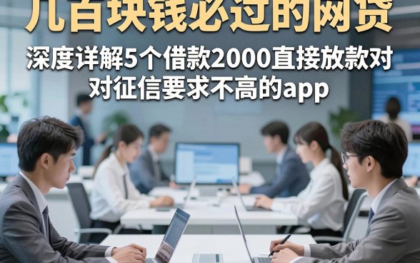 几百块钱必过的网贷，深度详解5个借款2000直接放款对征信要求不高的app