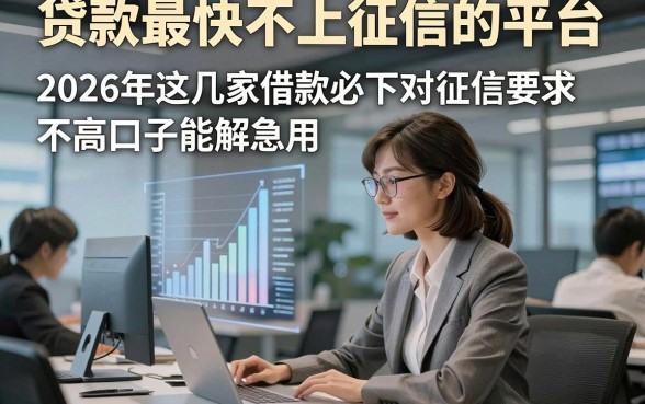 贷款最快不上征信的平台，2026年这几家借款必下对征信要求不高口子能解急用