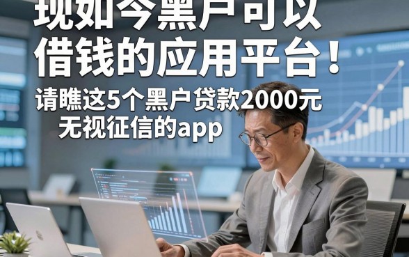 现如今黑户可以借钱的应用平台！请瞧这5个黑户贷款2000元无视征信的app