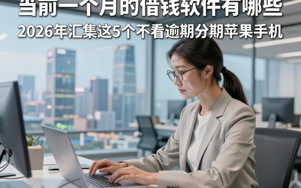 当前一个月的借钱软件有哪些，2026年汇集这5个不看逾期分期苹果手机