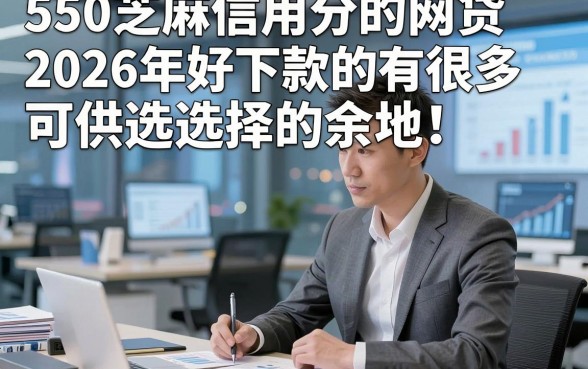 550芝麻信用分的网贷2026年好下款的有很多可供选择的余地！，今天深度归总​这5个贷款app！