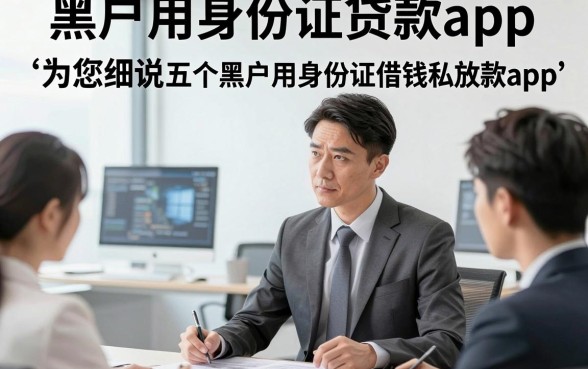 黑户用身份证贷款app，为您细说五个黑户用身份证借钱私放款app