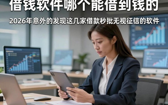 借钱软件哪个能借到钱的，2026年意外的发现这几家借款秒批无视征信的软件