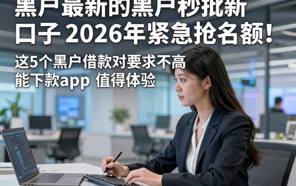 黑户最新的黑户秒批新口子2026年紧急抢名额，这5个黑户借款对要求不高能下款app值得体验
