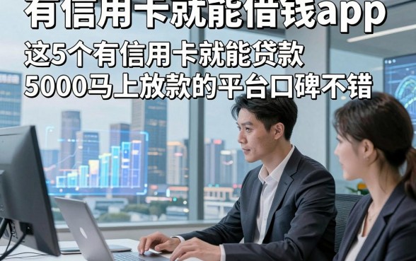 有信用卡就能借钱app，这5个有信用卡就能贷款5000马上放款的平台口碑不错