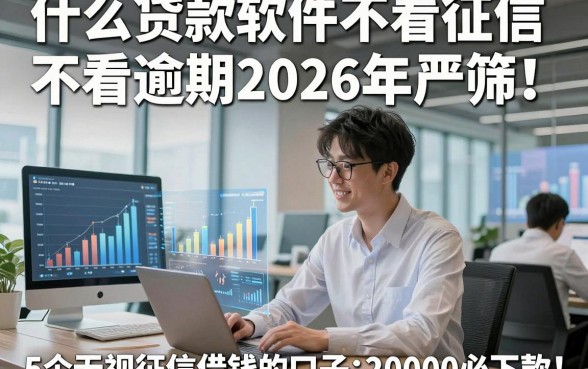 什么贷款软件不看征信不看逾期2026年严筛！顺便总结5个无视征信借钱的口子20000必下款