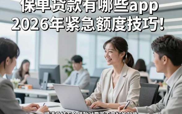 保单贷款有哪些app2026年紧急额度技巧！顺道总结五个借款对要求不高好下款的软件