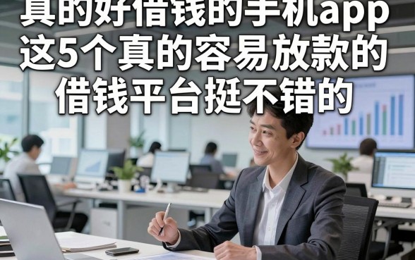 真的好借钱的手机app，这5个真的容易放款的借钱平台挺不错的