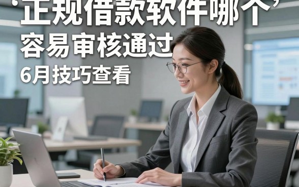 正规借款软件哪个容易审核通过6月技巧查看，这五个正规贷款秒过对条件要求不高软件突发用钱很适配
