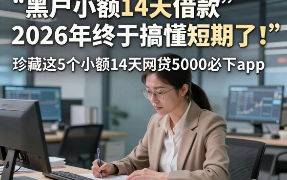 黑户小额14天借款2026年终于搞懂短期了！珍藏这5个小额14天网贷5000必下app