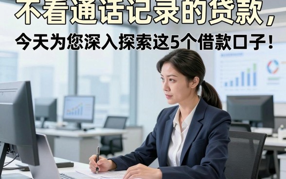 不看通话记录的贷款，今天为您深入探索这5个借款口子！