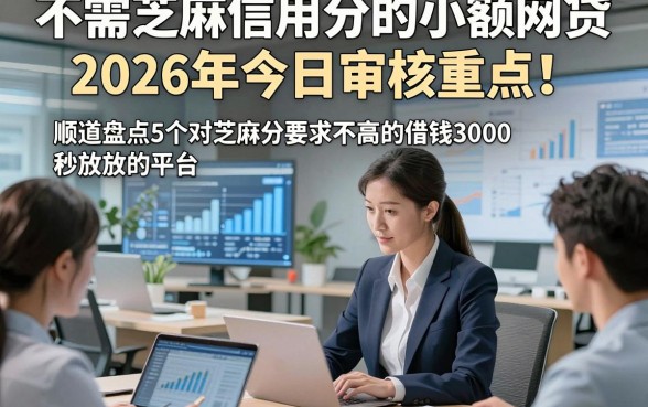 不需芝麻信用分的小额网贷2026年今日审核重点！顺道盘点5个对芝麻分要求不高的借钱3000秒放款的平台