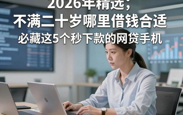 2026年精选​不满二十岁哪里借钱合适，必藏这5个秒下款的网贷手机