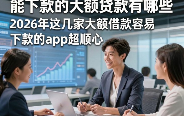 能下款的大额贷款有哪些，2026年这几家大额借款容易下款的app超顺心