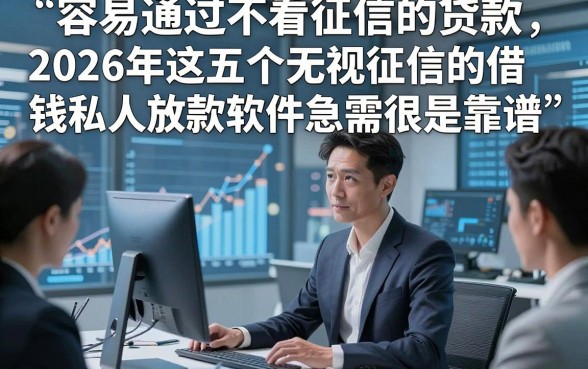 容易通过不看征信的贷款，2026年这五个无视征信的借钱私人放款软件急需很是靠谱